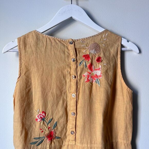 Johnny Was Caspin Linen Midi Dress Size XS - Picture 6 of 9